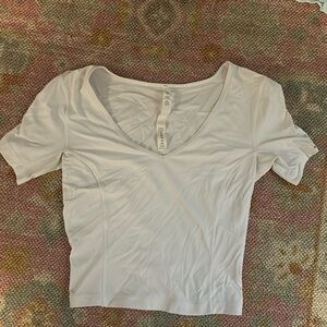 Lululemon white short sleeve top